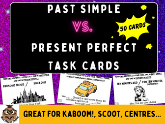 Past Simple vs. Present Perfect Task Cards