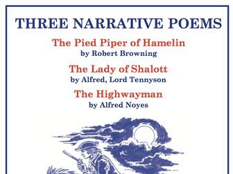 Three Narrative Poems Scheme of Work