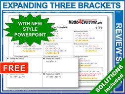 Expanding Three Brackets (GCSE Topic Review)
