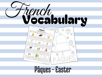 Pâques (Easter) - Coulour by number