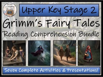 Grimm's Fairy Tales Reading Comprehension Bundle | Year 5 or Year 6