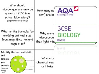 New AQA GCSE Biology Revision Cards: Cells