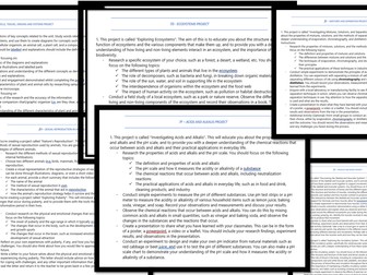 Exploring Science Year 8 Research Project Bundle – Independent Learning