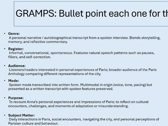 Paris Anthology - Personal Narrative Anna