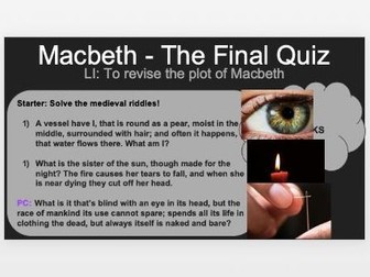 The Ultimate Macbeth Quiz (KS4-High Ability)