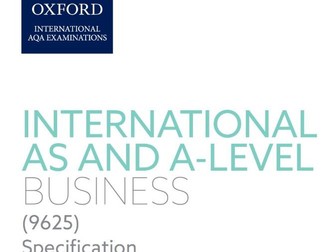 International AS Business Oxford AQA