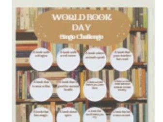 World Book Day Bingo Challenge