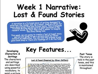 Narrative Work booklets (Distance Learning)