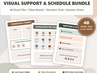 Boho SPED & SEN Visual Schedule Bundle | Visual Supports & Behavior Toolkit
