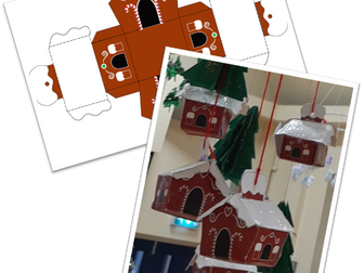 Gingerbread house 3D model net