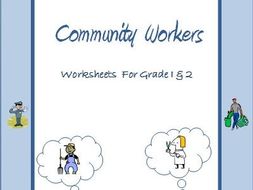 community workers helpers worksheets for grade 1 2 by