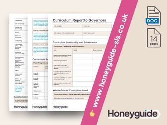 Curriculum Report to Governors