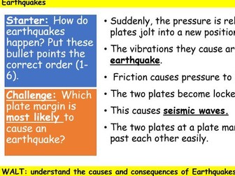5. Earthquakes (Our Physical World SOW)