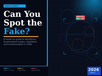 2026 COMPLETE LESSON: Deepfakes, AI Scams & Identifying Misinformation (RSHE Ready)