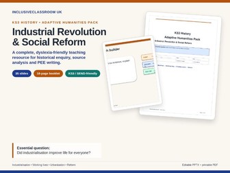 KS3 History Industrial Revolution Scaffolds