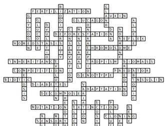 GCSE Biology Paper 2 Revision Crossword (with Answers)