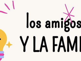 Los Amigos y La Familia PPt Spanish GCSE 2026 AQA