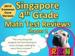 Singapore 4th Grade Chapter 2 Math Test Review (2015 Common Core Version)