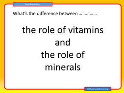 GCSE PE: Diet & Nutrition - What's the difference between ...