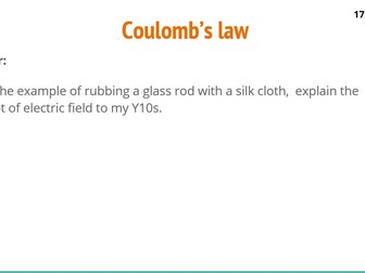 Coulomb's law