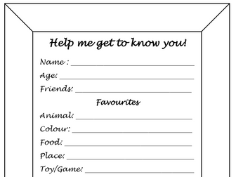 'Getting to know you' class ice-breaker KS2.
