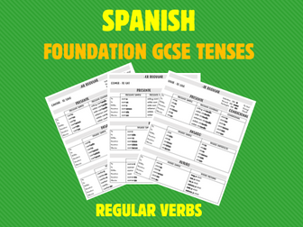 Spanish GSCE Foundation Tense Revision