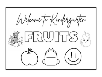 fruits coloring book