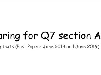 English Language IGCSE -Preparing for Q7