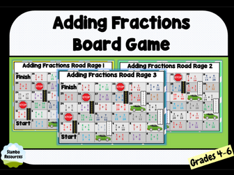 Adding Fractions Board Game