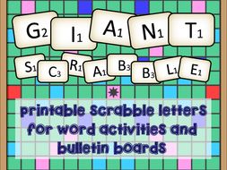 giant scrabble letter by englishteaching101 teaching resources tes