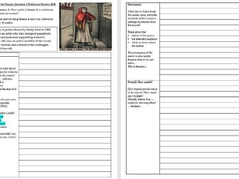 AQA GCSE History Power and the People Source Deliberate Practice Worksheets