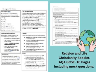 Theme B Religion and Life AQA booklet