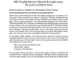 Robert gray essay hsc image