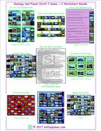 Geology and Planet Earth 7 Game Plus 2 Worksheet Bundle