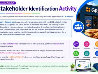 AS Business - 1.5.1 Business stakeholders