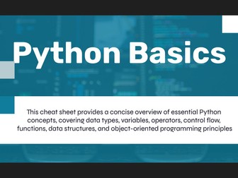 Python Cheat Sheet