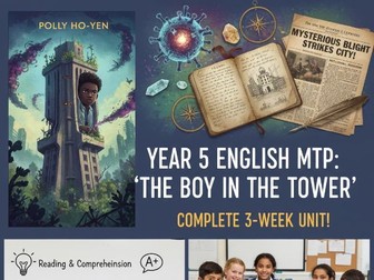 Year 5 English Unit Plan The Boy in the Tower (Polly Yo-Hen)