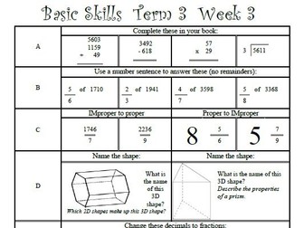 Maths Basic Skills - Challenge Edition