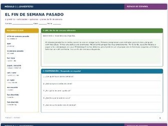 El fin de semana pasado | Spanish Preterite Tense & Weekend Activities Revision | KS3 / GCSE