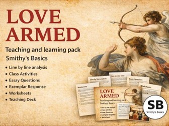 Song: Love Armed - Sujata Bhatt - full teaching pack and resources