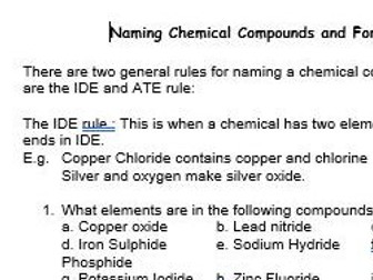 Naming Compounds