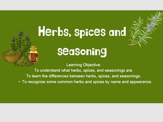 Herbs, spices and seasoning