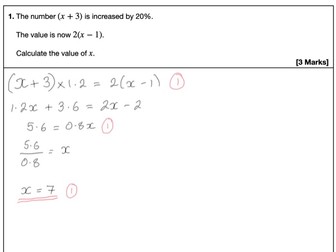 GCSE Further Maths Exam: Worked Solutions
