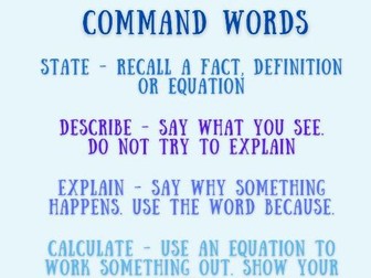 Command word classroom display