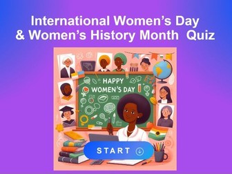 Women's Day & Women's History Month Quiz (PPT)