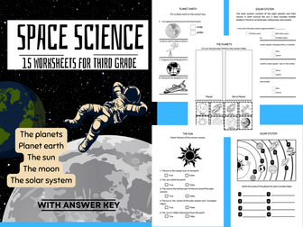 Space Science Worksheets for Third Grade