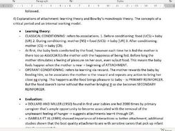Critical essay on attachment theory picture