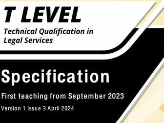 T level legal services element 4