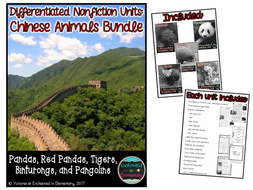 Differentiated Nonfiction Units: Chinese Animals Bundle