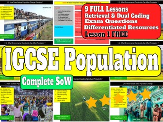 Population IGCSE Cambridge